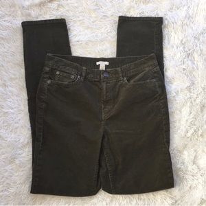 J. Crew high rise skinny cord jeans